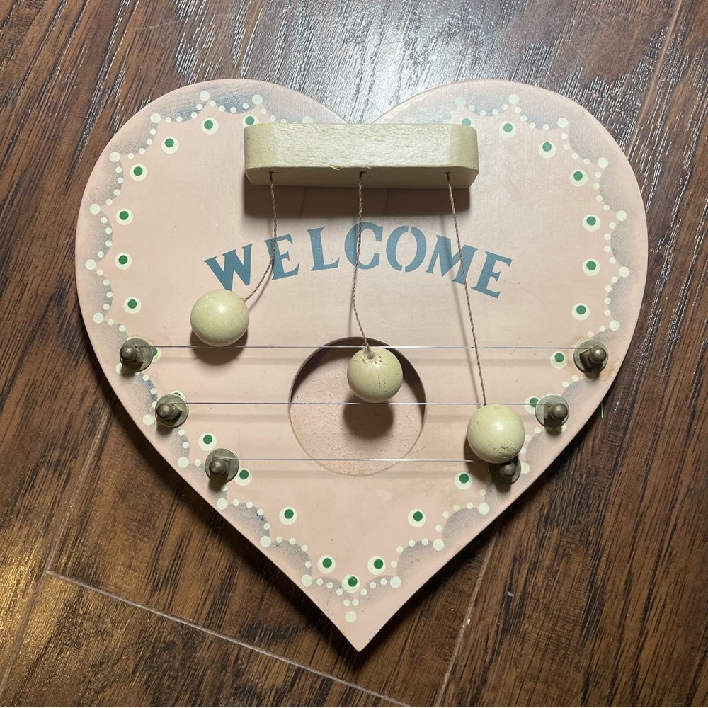 Vintage Wooden Door Harp 1988